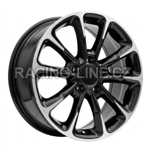 Alu kola Racing Line Y1281, 17x7 5x110 ET40, černá + leštění