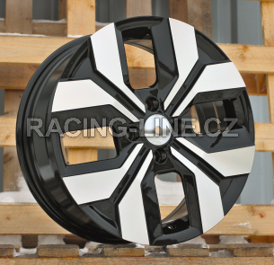 Alu kola Racing Line Y1392, 16x6.5 4x100 ET40, černá + leštění