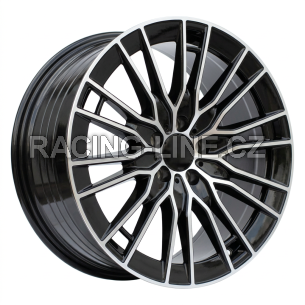 Alu kola Racing Line YF0427, 19x8.5 5x112 ET35.5, černá + leštění