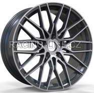 Alu kola Racing Line YF0435, 19x8.5 5x112 ET40, černá + leštění
