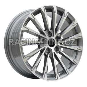 Alu kola Racing Line YF0446, 18x8 5x112 ET45, šedivá + leštění