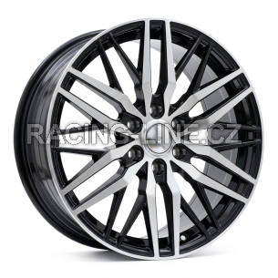 Alu kola Racing Line YF0453, 19x8 6x120 ET48, černá + leštění (zátěžová)