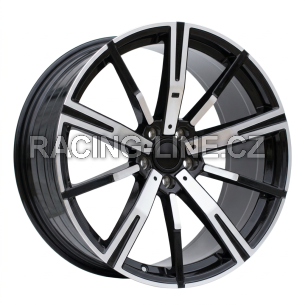 Alu kola Racing Line YF1156, 19x8.5 5x112 ET40, černá + leštění