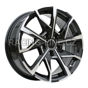 Alu kola Racing Line YF1159, 17x7 5x114.3 ET38, černá + leštění