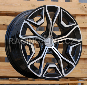 Alu kola Racing Line YF5670, 20x8.5 5x112 ET28, černá + leštění (zátěžová)