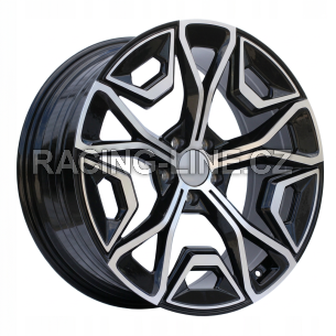 Alu kola Racing Line YF5670, 20x8.5 5x112 ET28, černá + leštění (zátěžová)