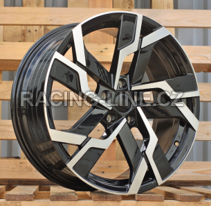 Alu kola Racing Line YF5696, 19x8 5x112 ET41, černá + leštění