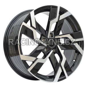 Alu kola Racing Line YF5696, 19x8 5x112 ET41, černá + leštění