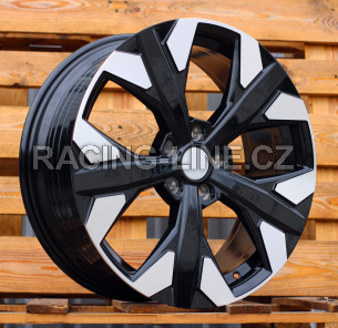 Alu kola Racing Line YF5699, 19x7.5 5x114.3 ET51, černá + leštění