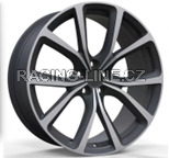 Alu kola Racing Line YF5708, 20x8.5 5x108 ET45, černá + leštění (zátěžová)