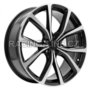 Alu kola Racing Line YF5708, 20x8.5 5x108 ET45, černá + leštění (zátěžová)