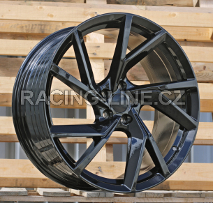 Alu kola Racing Line YF5709, 20x8.5 5x108 ET40, černá lesklá (zátěžová)