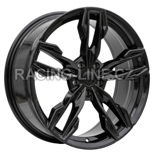 Alu kola Racing Line YF5718, 20x8 5x112 ET27, černá lesklá (zátěžová)