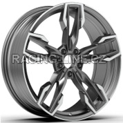 Alu kola Racing Line YF5718, 21x9.5 5x112 ET43, černá + leštění (zátěžová)