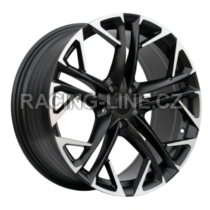 Alu kola Racing Line YF5719, 19x8.5 5x112 ET38, černá matná + leštění