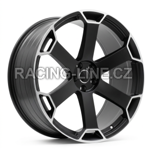 Alu kola Racing Line YF6149, 22x10 5x112 ET20, saténová černá (zátěžová)