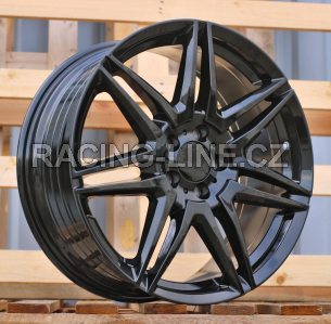 Alu kola Racing Line YF7075, 19x8 5x112 ET52, černá lesklá (zátěžová)