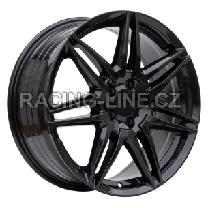 Alu kola Racing Line YF7075, 19x8 5x112 ET52, černá lesklá (zátěžová)