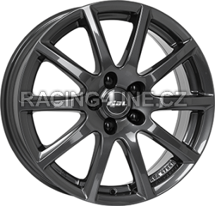 Alu kola RIAL MILANO, 14x5.5 4x100 ET43, titanová