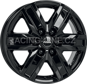 Alu kola RIAL TRANSPORTER 6, 17x7 6x114.3 ET22, černá lesklá (zátěžová)