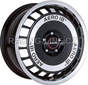 Alu kola RONAL R50 AERO, 16x7.5 4x100 ET38, černá lesklá + leštění