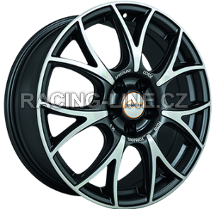 Alu kola SPEEDLINE SL5, 18x7.5 5x120 ET42, černá matná + leštění (zátěžová)