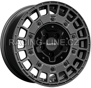 Alu kola SUPER METAL RIG, 17x7.5 5x108 ET45, šedivá matná (zátěžová)