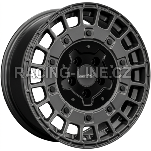 Alu kola SUPER METAL RIG, 17x7.5 5x130 ET55, šedivá matná (zátěžová)