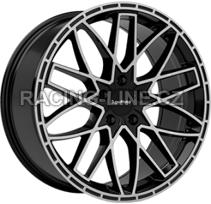 Alu kola SUPER METAL VANE, 20x8 5x160 ET50, černá lesklá + leštění (zátěžová)