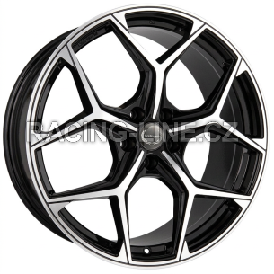 Alu kola TecnoMagnesio TMG02, 20x8.5 5x112 ET45, černá + leštění