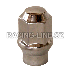 Matice na alu kola Offroad M12x1,5 krček 6 mm, klíč 21, výška 35 mm, uzavřená
